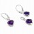 silberanhänger mit natürlichem amethyst vorderansicht