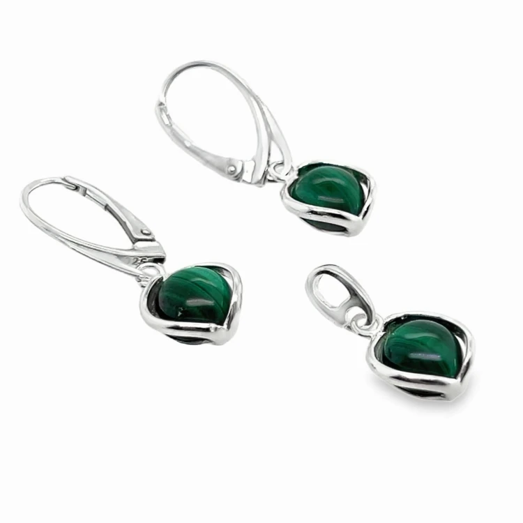 Malachit Anhänger aus 925er Silber