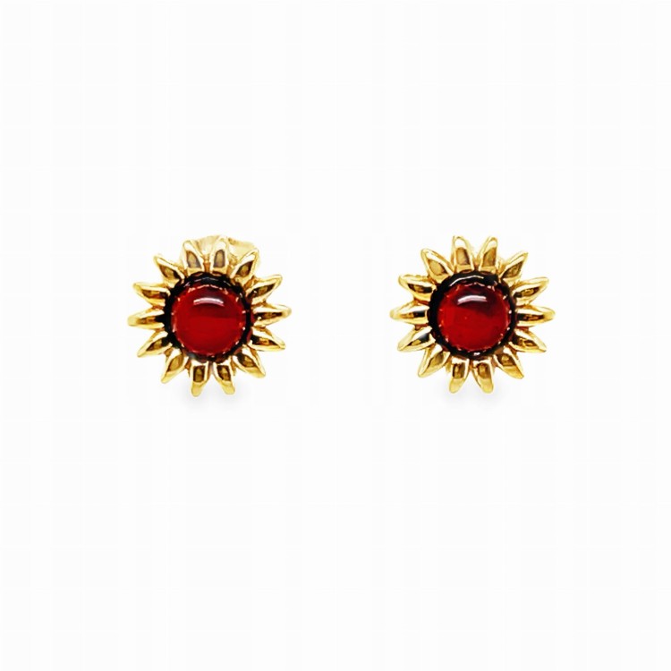 Eleganter Bernsteinschmuck Sonne