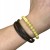 Magnetverschluss des Lederarmbands im Detail