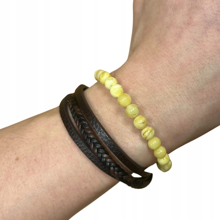 Magnetverschluss des Lederarmbands im Detail