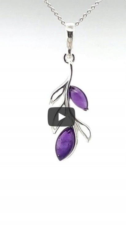 Handgefertigter Schmuck mit violettem Amethyst