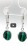 Silberner Malachit-Schmuck für Damen