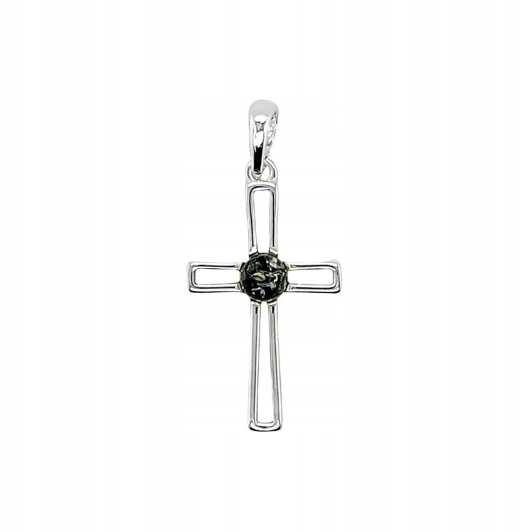 Anhänger Silber 925 mit honigfarbenem Bernstein