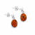 Bernsteinschmuck Ohrringe Oval