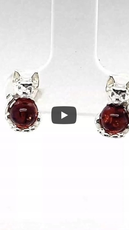 Baltischer Bernstein Schmuck Motiv Katze