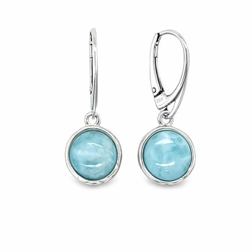 Silberohrringe Larimar Design