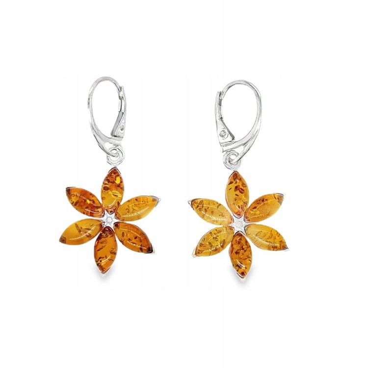 Elegante Blumenohrringe aus 925er Silber