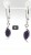 Detailansicht der Amethyst-Ohrringe aus 925er Silber