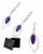 Silberschmuck Set Amethyst Anhänger und Ohrringe
