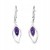 Elegante Amethyst Ohrringe Detailansicht