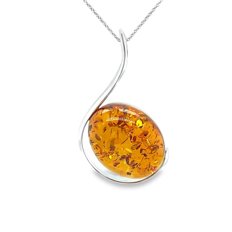 handgefertigter schmuck silber bernstein