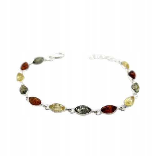 silberarmband mit bernstein markiza