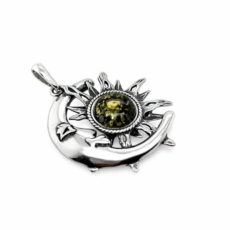 Bernsteinschmuck Sonne im Mond