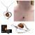 Handgefertigter Silber Bernsteinschmuck Herz