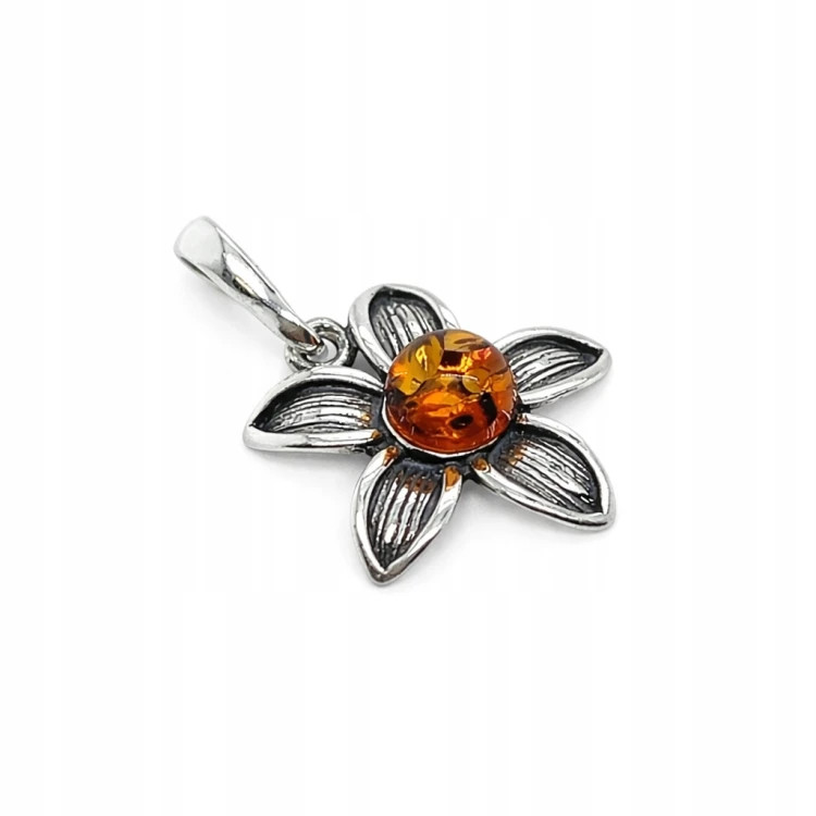 Eleganter Silberschmuck mit Bernstein