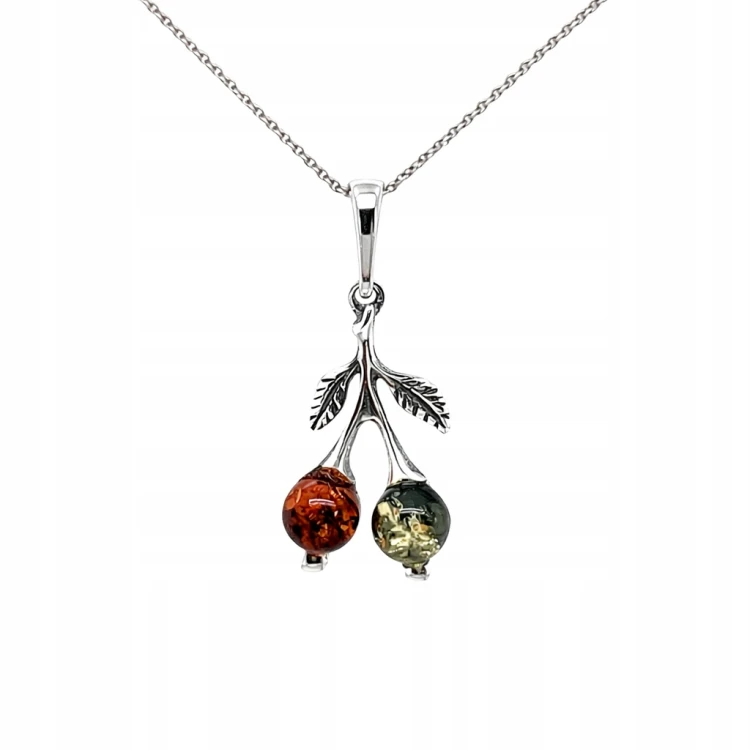 Bernsteinschmuck Anhänger Kirschen