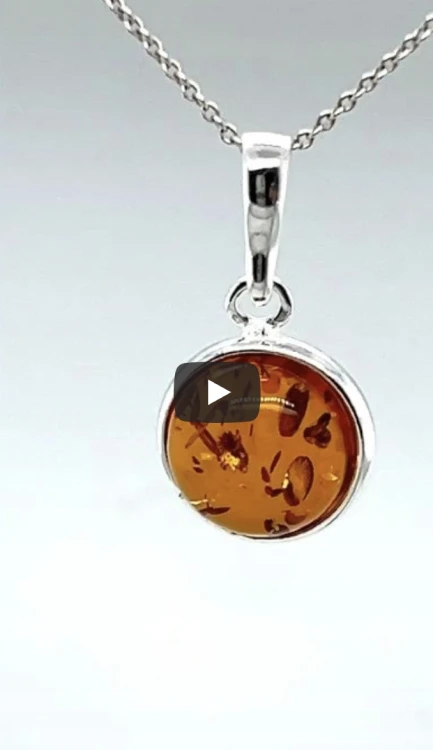 Handgefertigter Silberschmuck mit Bernstein