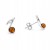 Silberner Schmuck mit Bernstein Note Design