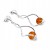 Eleganter Silberschmuck mit Naturbernstein