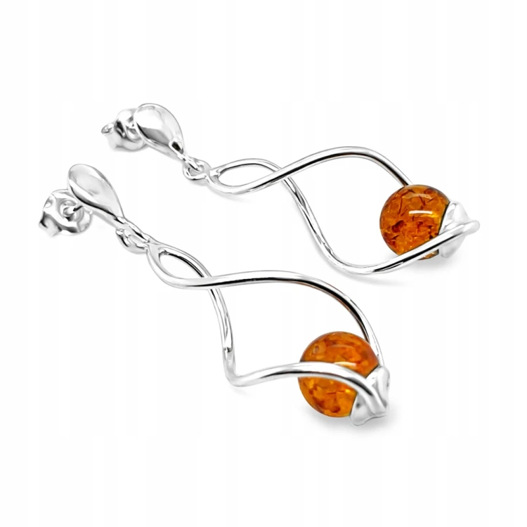 Eleganter Silberschmuck mit Naturbernstein