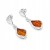 Bernsteinschmuck Ohrringe aus Silber