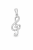 Musikalischer Schmuck Silberanhänger Violinschlüssel Detail