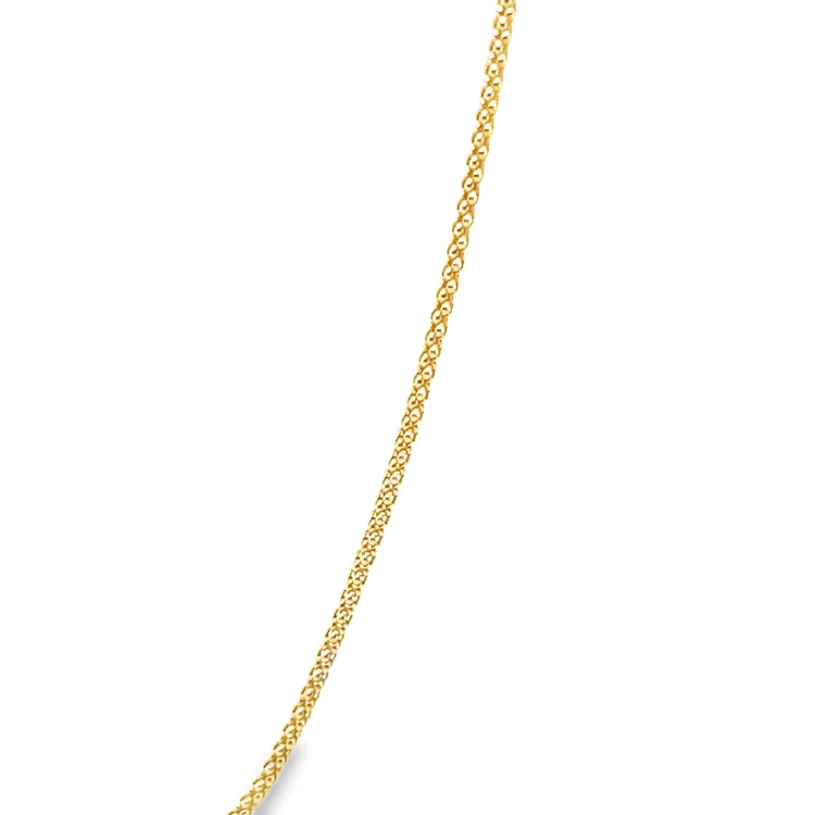 Elegante Halskette aus vergoldetem Silber