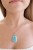 handgefertigter silberanhaenger larimar