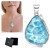 Silberanhänger mit natürlichem blauem Larimar Naturstein