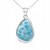 Blauer Larimar Schmuckstein in 925er Silber