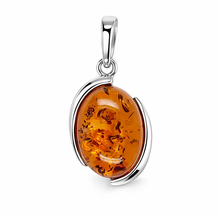 Bernsteinschmuck Detailaufnahme oval