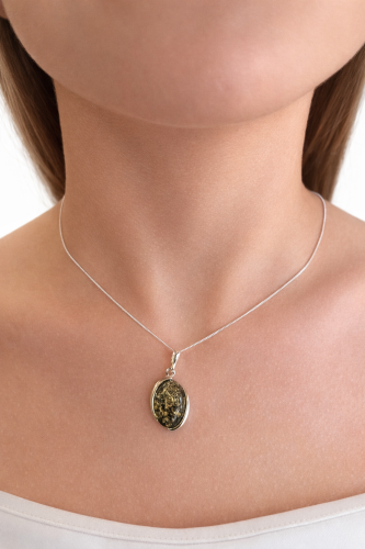 Echter baltischer Bernstein Silberschmuck