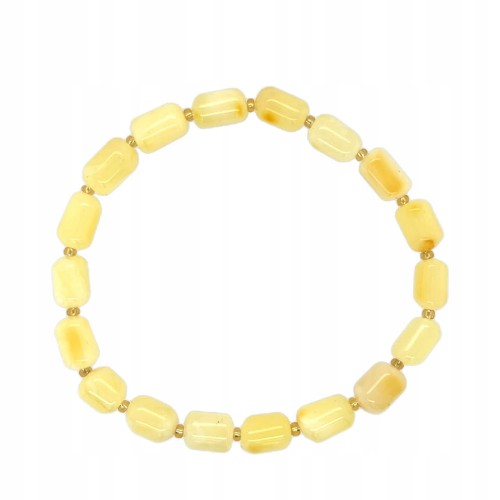 milchiges bernstein armband draufsicht