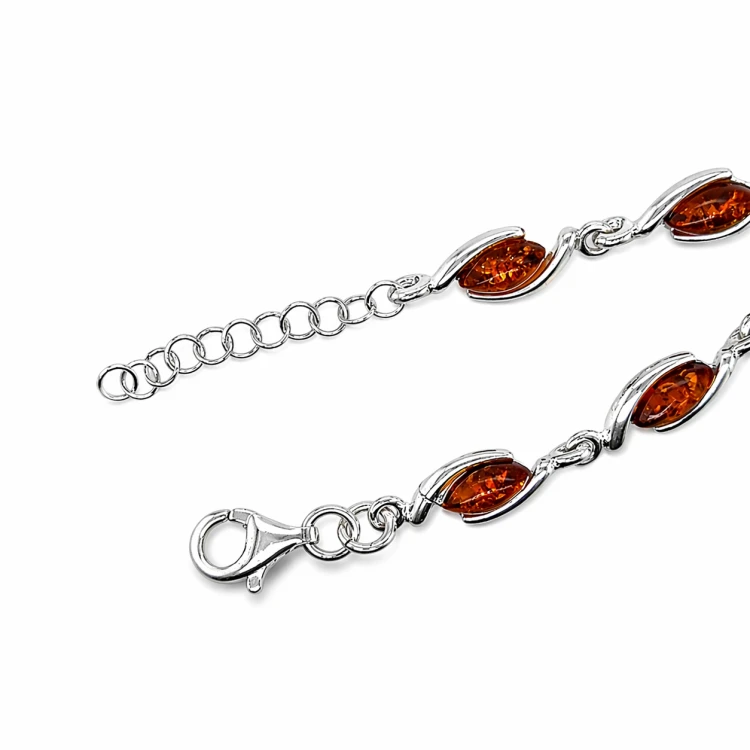 Silbernes Armband Markiza mit Naturstein