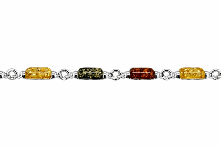 Silberarmband Kollektion mit Bernstein