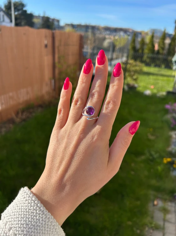 Edler Amethystring Silber 925