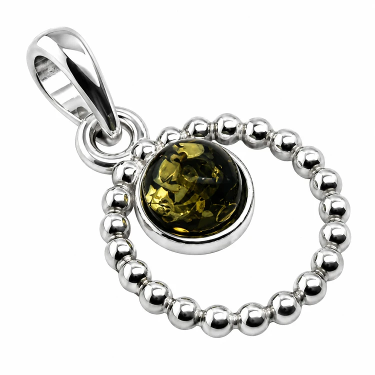 Silberschmuck mit Bernstein Handarbeit