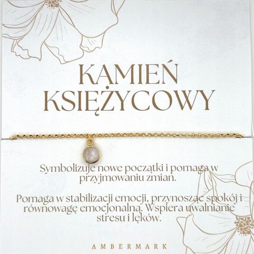 Damenarmband aus vergoldetem Silber mit Stein