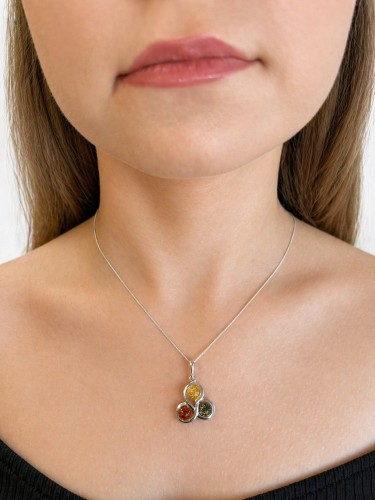 Bernsteinschmuck Silberanhänger