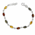 silberne glieder des bernsteinarmbands markiza