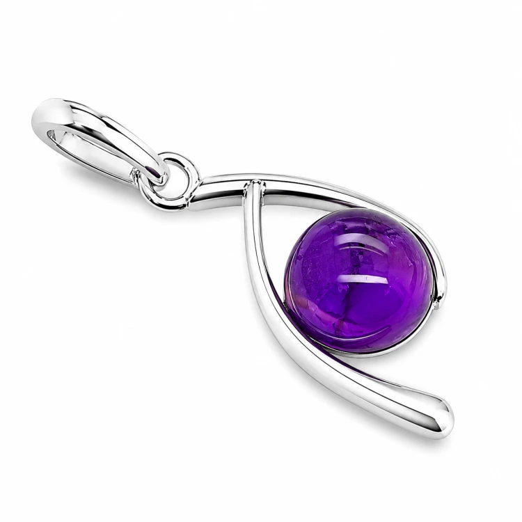 Geschenkidee Amethyst Anhänger Silber