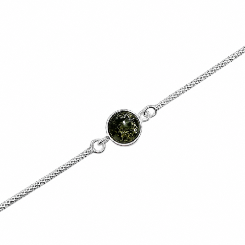 hochwertiges silberarmband 925 mit naturbernstein