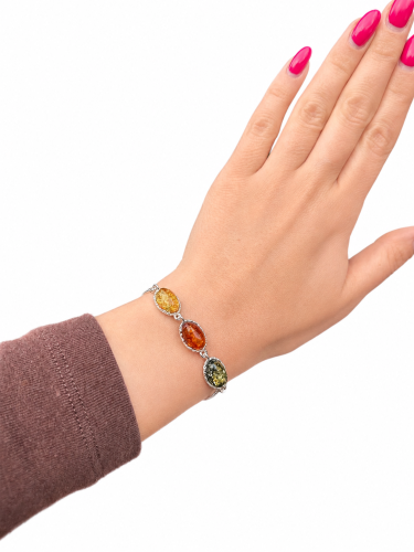 silberarmband mit bernstein qualitaetssiegel