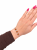 Silberarmband mit drei Bernsteinen Nahaufnahme