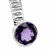 Schmuckset mit Amethyst und baltischem Bernstein