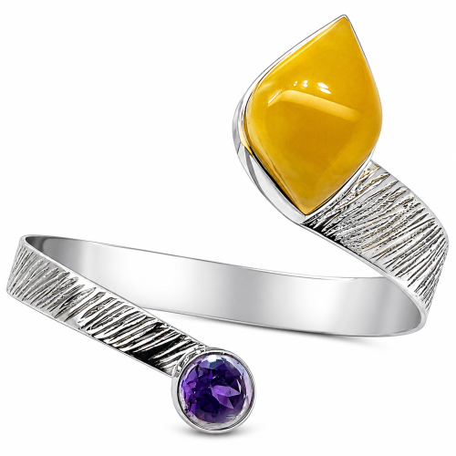 Violetter Amethyst Naturstein Details