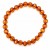 Cognacfarbenes Bernsteinarmband am Handgelenk