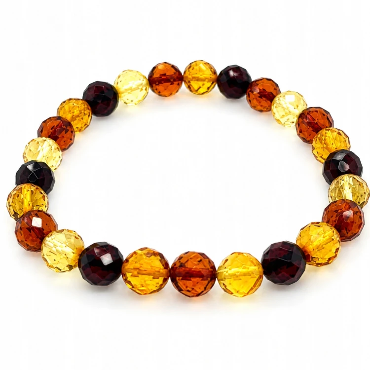 Handgefertigtes Armband aus Naturbernstein