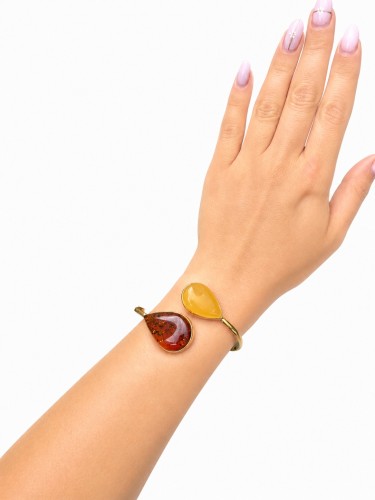 elegantes bernsteinarmband handgefertigt